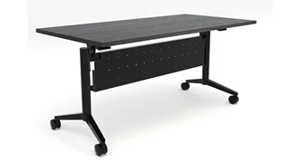 Training Tables PBD Furniture 60in x 30in Flip Top Nesting Table with Modesty Panel