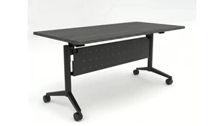 Training Tables PBD Furniture Flip-Top Nesting Table with Modesty Panel 6ft x 30in