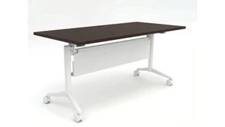 Training Tables PBD Furniture Flip-Top Nesting Table 6ft x 24in with Modesty Panel