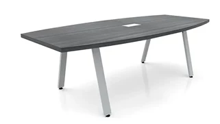 Conference Tables PBD Furniture 10ft Boat Shape Conference Table with Metal A-Legs
