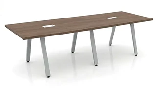 Conference Tables PBD Furniture 12ft Rectangular Conference Table with Metal A-Legs