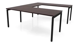U Shaped Desk Shells PBD Furniture 72in x 102in OnTask U-Desk