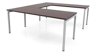 U Shaped Desk Shells PBD Furniture 72in x 102in OnTask U-Desk
