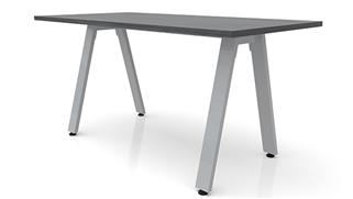 Executive Desks Office Source 48in x 24in Metal A-Leg Desk