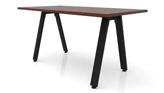 Stand-Alone Desk Shells PBD Furniture 60in x 24in Metal A-Leg Desk