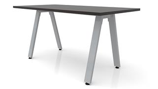 Executive Desks Office Source 72in x 24in Metal A-Leg Desk