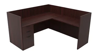 Workstations PBD Furniture Single Person Workstation - Single Pedestal