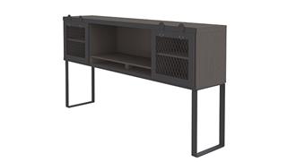 Hutches Office Source 72in Desk Mount Hutch with Metal Legs