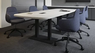 Conference Tables PBD Furniture 6ft Arena Table with Boardroom Base