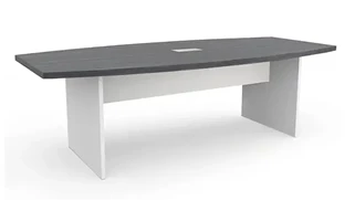 Conference Tables PBD Furniture 8ft Two-Tone Boat Shaped Slab Base Conference Table