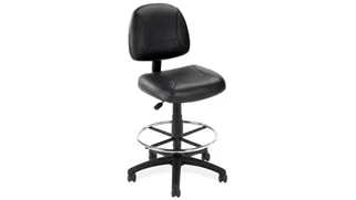 Drafting Stools PBD Furniture Black Leather Task Stool