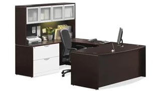 U Shaped Desks with Hutch PBD Furniture U Shaped Desk with Hutch