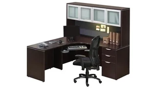 L Shaped Desks with Hutch PBD Furniture Corner Desk with Hutch