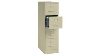File Cabinets Vertical Office Source 26-1/2in Deep 4 Drawer Legal Size Vertical File