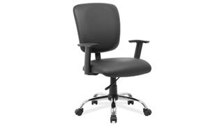 Office Chairs Office Source Mid Back Task Chair with Chrome Base and Casters