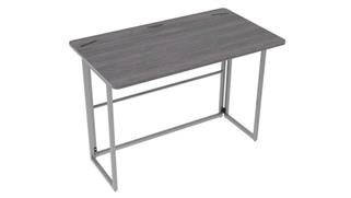 Compact Desks Office Source Folding Desk with Silver Frame