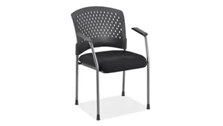 Lobby & Guest Chairs - Metal PBD Furniture Guest Chair with Arms and Titanium Frame