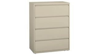 File Cabinets Office Source 42in W Four Drawer Lateral File