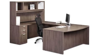 U Shaped Desks with Hutch PBD Furniture U Shaped Desk with Hutch