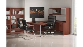 U Shaped Desks with Hutch PBD Furniture U Shaped Desk with Hutch