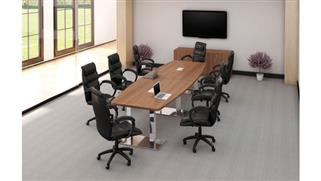 Conference Table Sets Office Source Conference Table with Additional Storage (Chairs not Included)