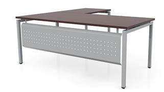 L Shaped Desks Office Source Furniture 72in x 72in L-Desk with Modesty Panel (72inx36in Desk, 36inx24in Return)