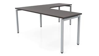 L Shaped Desks Office Source Furniture 72in x 72in Curve Corner L-Desk 