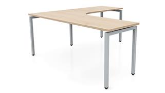 L Shaped Desks Office Source Furniture 72in x 72in Curve Corner L-Desk
