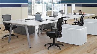Workstations & Cubicles Office Source Furniture 6 Person Bench Unit - 60in x 24in Stations