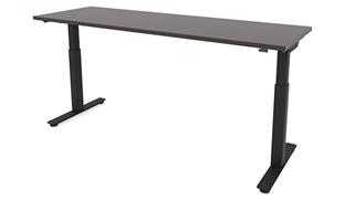Adjustable Height Desks & Tables Office Source Furniture 6ft x 24in Dual Motor 3 Stage Adjustable Height Sit to Stand Desk