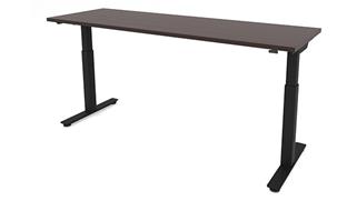 Adjustable Height Desks & Tables Office Source Furniture 48in x 24in Dual Motor 2 Stage Adjustable Height Sit to Stand Desk