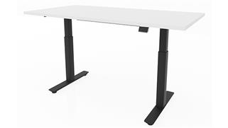 Adjustable Height Desks & Tables Office Source Furniture 6ft x 30in Dual Motor 2 Stage Adjustable Height Sit to Stand Desk