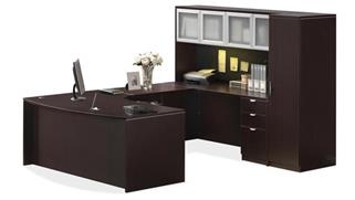 U Shaped Desks Office Source Furniture U Shaped Desk with Hutch and Storage