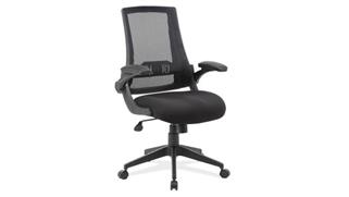 Office Chairs Office Source Furniture Flip Arm Mesh Back Task Chair with Black Frame