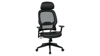 Ergonomic Task Chairs WFB Designs Professional Air Grid Back Managers Chair w/ Adjustable Headrest