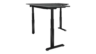 Standing Desks - Electronically Adjustable WFB Designs 72in x 72in Height Adjustable L-Desk with 3 Stage Motor
