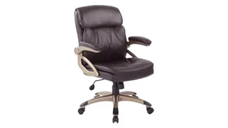 Executive Desk Chairs WFB Designs Mid Back Leather Manager Chair