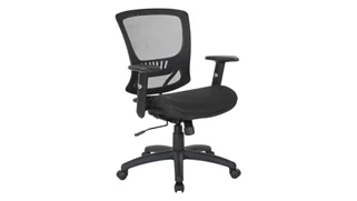 Ergonomic Task Chairs WFB Designs Mesh Screen Manager Chair with Black Nylon Base