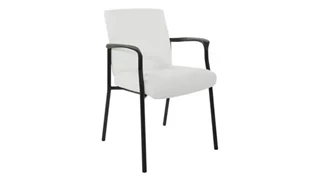Lobby & Guest Chairs - Metal WFB Designs Low Back Faux Leather Guest Chair