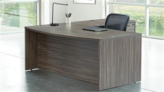 L Shaped Desks WFB Designs L- Shaped Double Pedestal Bow Front Desk