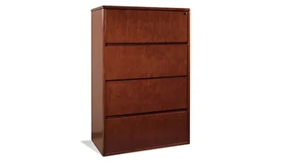 Lateral File Cabinets WFB Designs 4 Drawer Wood Veneer Lateral File