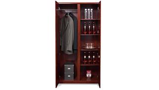 Low Storage Cabinets WFB Designs 70in H Wood Veneer Storage Cabinet