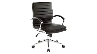 Conference Room Chairs WFB Designs Mid Back Manager Faux Leather Chair