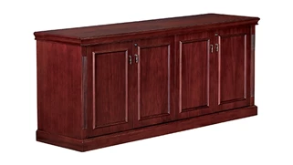 Storage Credenzas WFB Designs 4 Door Wood Veneer Storage Credenza