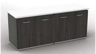 Storage Credenzas WFB Designs 72in x 24in Double Storage Credenza Cabinet