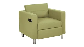 Club & Lounge Chairs WFB Designs Arm Chair in Enhanced Fabrics with Power