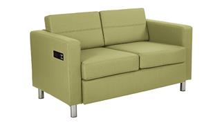 Loveseats WFB Designs Loveseat in Enhanced Fabrics with Power Charging Outlets