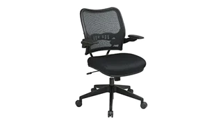 Ergonomic Task Chairs WFB Designs Deluxe Mesh Grid Back and Fabric Mesh Seat Office Chair