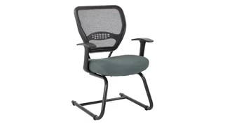 Lobby & Guest Chairs - Metal WFB Designs Light Mesh Back and Colorful Fabric Seat Guest Chair