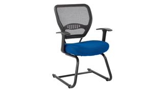 Office Chairs WFB Designs Light Mesh Back and Colorful Fabric Seat Guest Chair